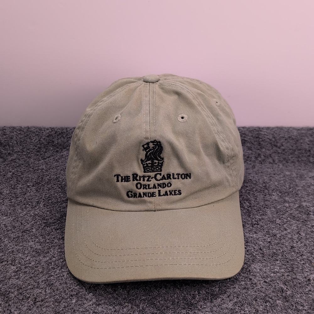 Imperial The Ritz-Carlton Orlando Grande Lakes Hat Cap Strapback Mens Tan Cotton
